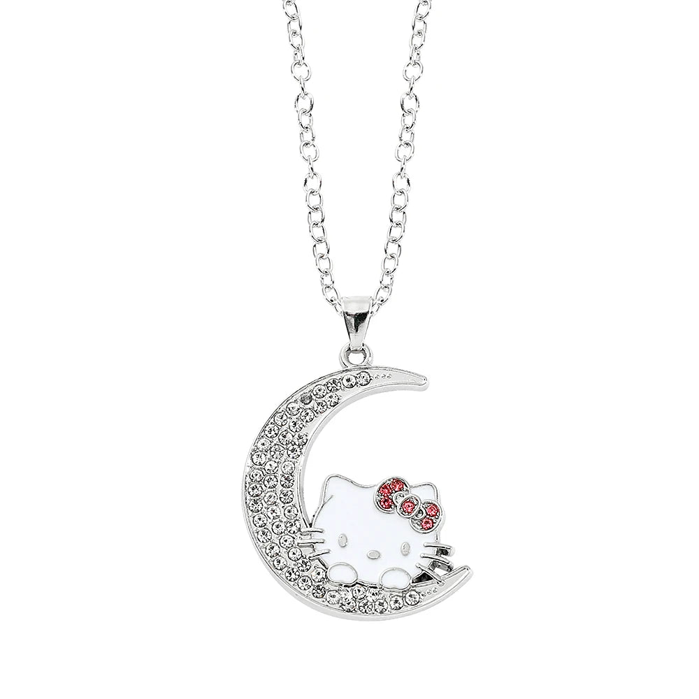Cute Cartoon Hello Kitty Pendant Necklace, Adorable Design, Birthday Party Gift for Women LuxeLash Studio