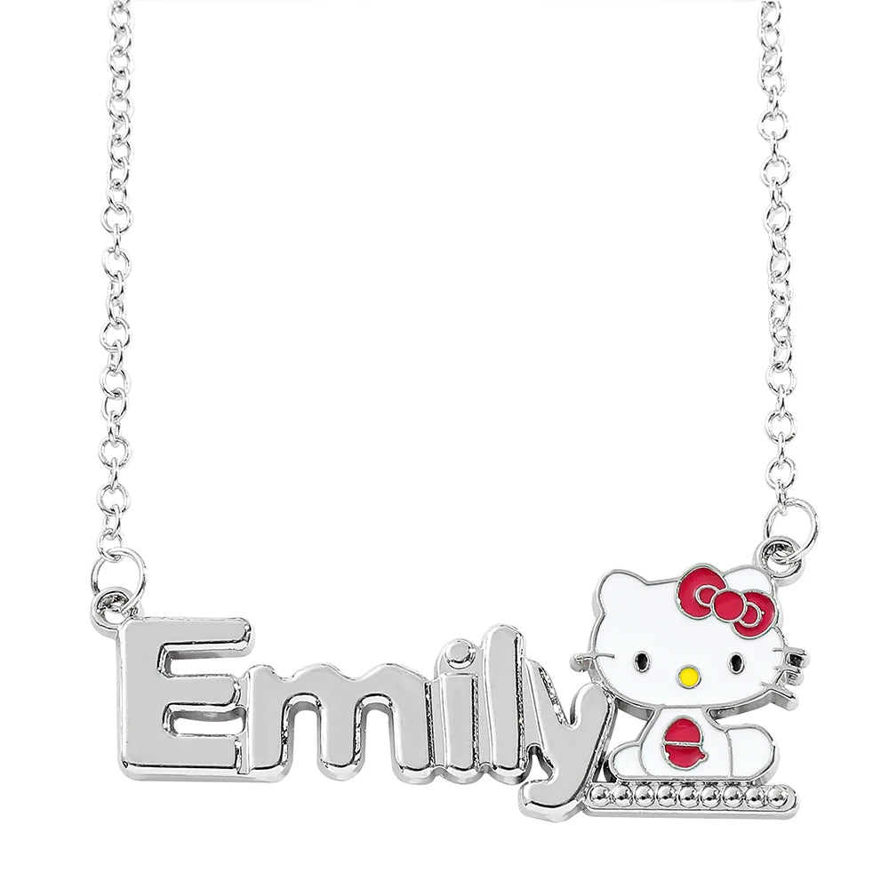 Cute Cartoon Hello Kitty Pendant Necklace, Adorable Design, Birthday Party Gift for Women LuxeLash Studio