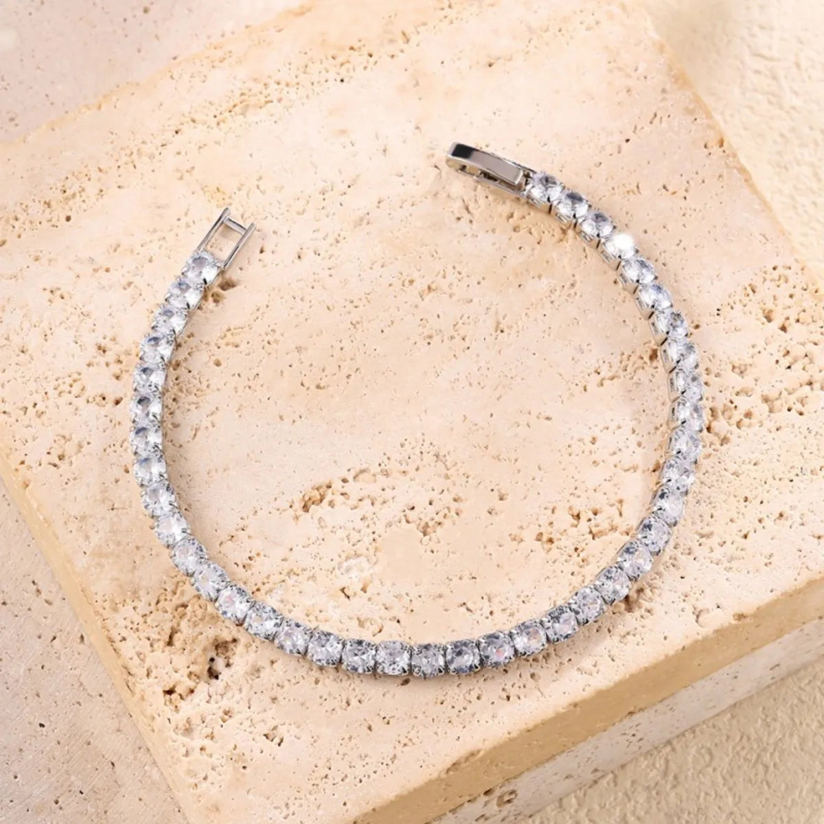 Light luxury Inlaid Zircon Bracelet for Women Fashion Titanium Steel Non fading Bracelet Jewelry Set LuxeLash Studio