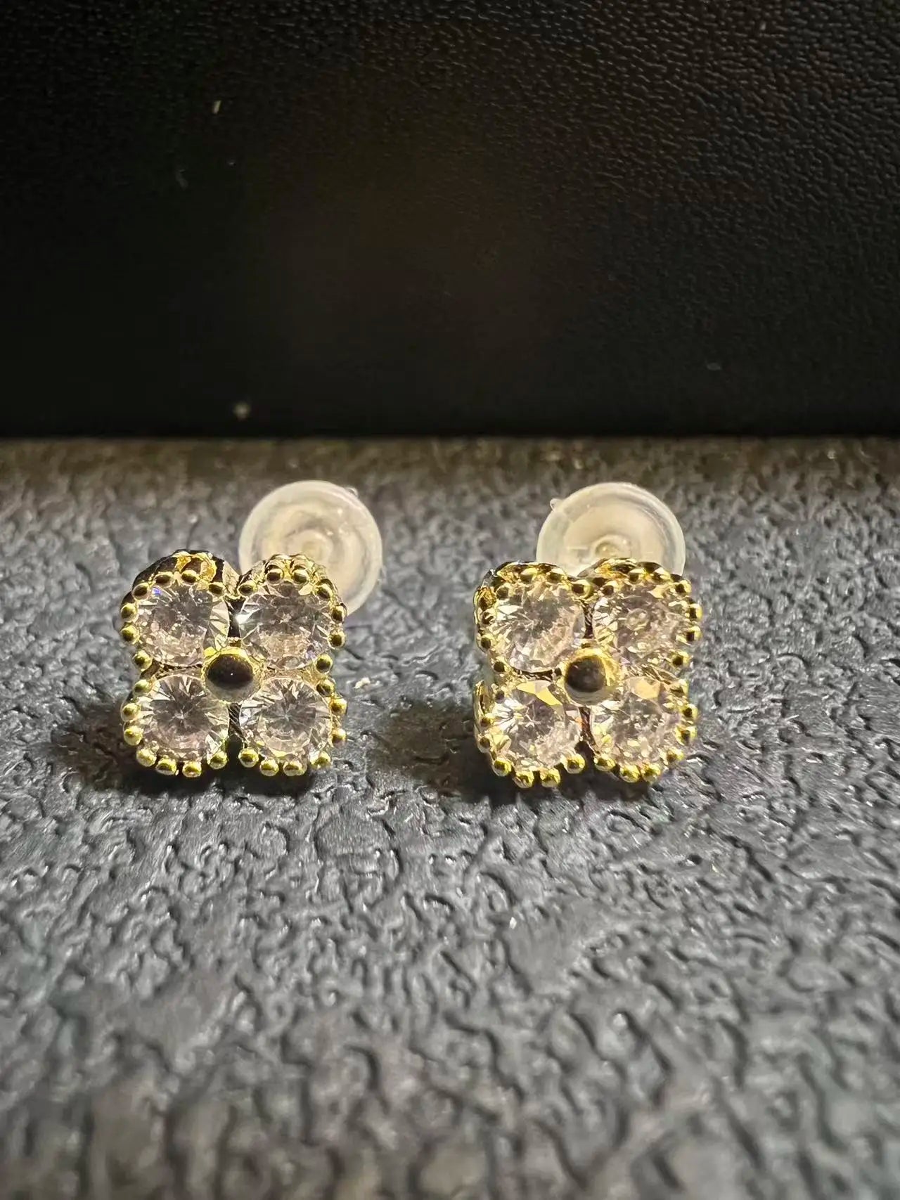 Nugget Heart  Stud Earring 18K Gold plated 12x11mm LuxeLash Studio