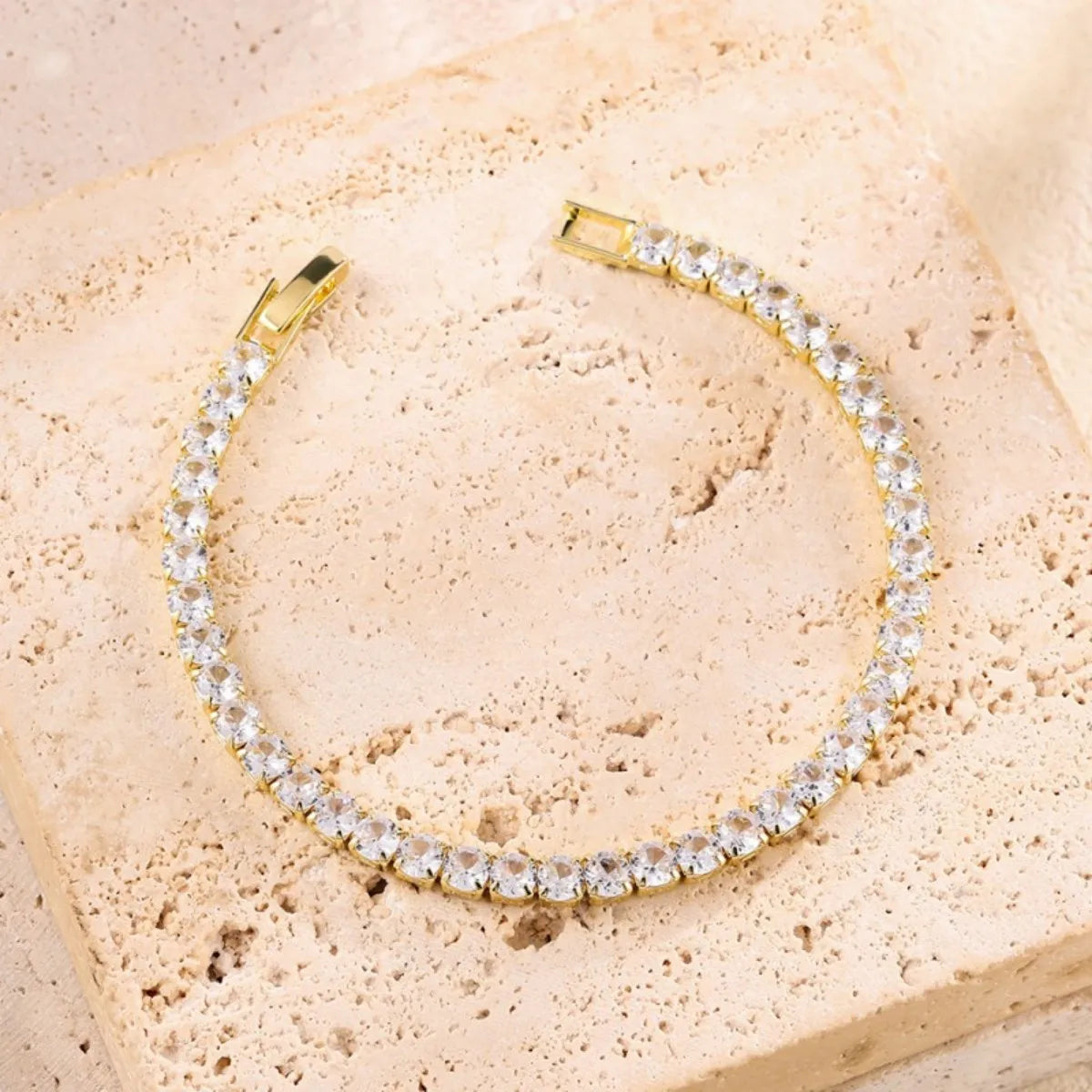 Light luxury Inlaid Zircon Bracelet for Women Fashion Titanium Steel Non fading Bracelet Jewelry Set LuxeLash Studio