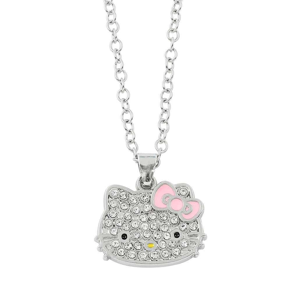 Cute Cartoon Hello Kitty Pendant Necklace, Adorable Design, Birthday Party Gift for Women LuxeLash Studio