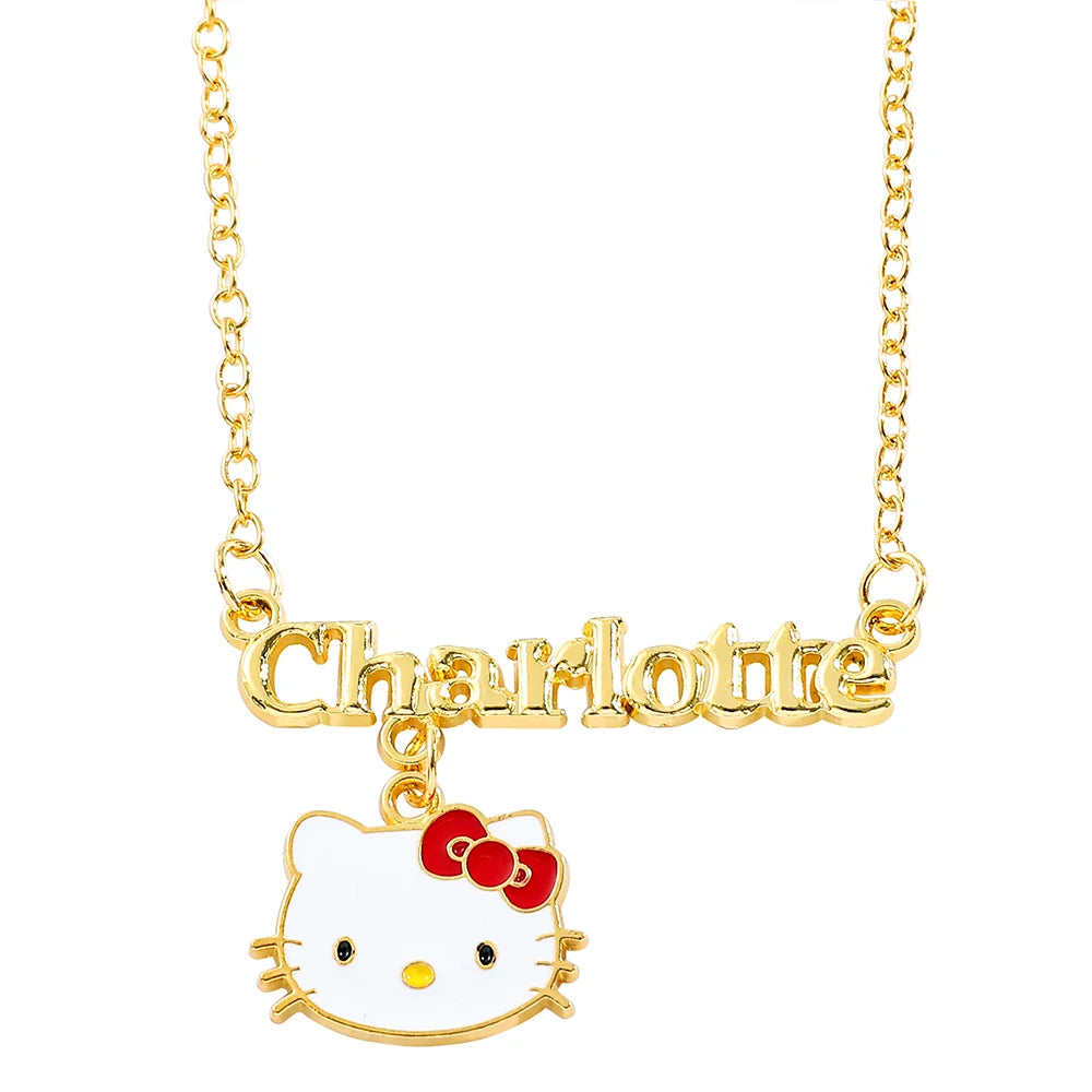 Cute Cartoon Hello Kitty Pendant Necklace, Adorable Design, Birthday Party Gift for Women LuxeLash Studio