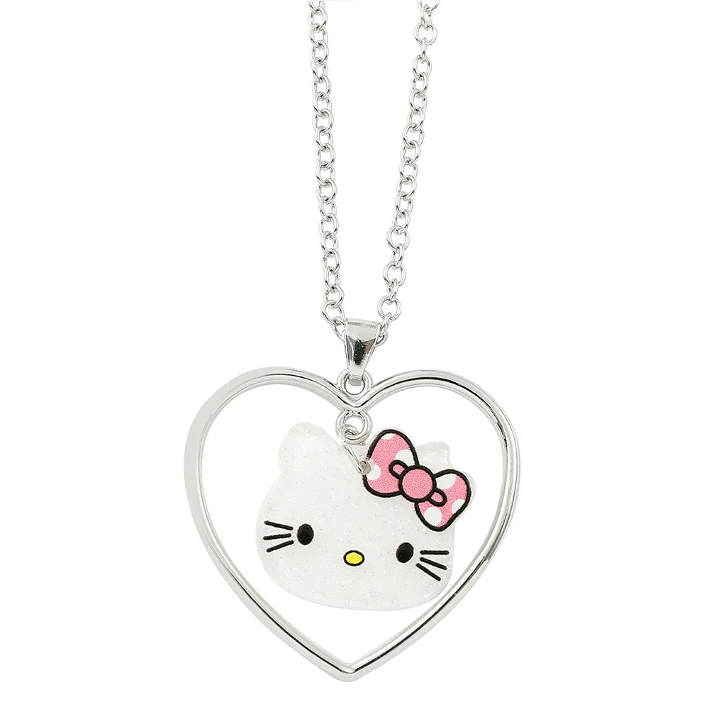 Cute Cartoon Hello Kitty Pendant Necklace, Adorable Design, Birthday Party Gift for Women LuxeLash Studio