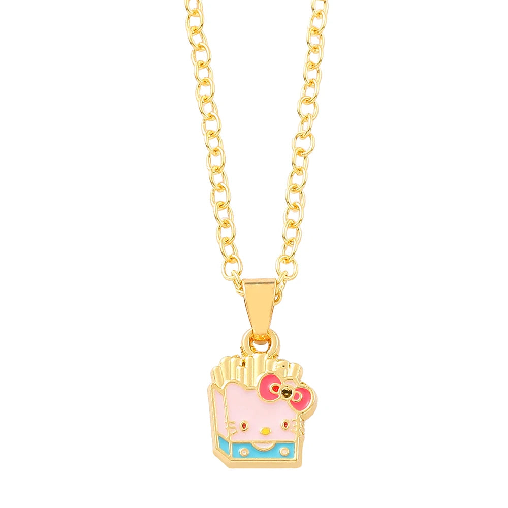 Cute Cartoon Hello Kitty Pendant Necklace, Adorable Design, Birthday Party Gift for Women LuxeLash Studio