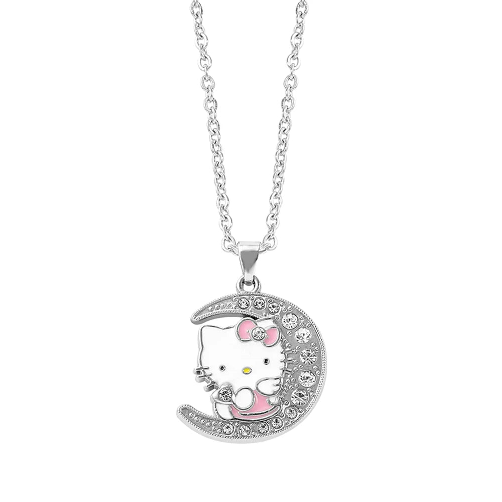 Cute Cartoon Hello Kitty Pendant Necklace, Adorable Design, Birthday Party Gift for Women LuxeLash Studio
