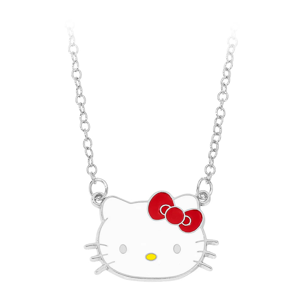 Cute Cartoon Hello Kitty Pendant Necklace, Adorable Design, Birthday Party Gift for Women LuxeLash Studio